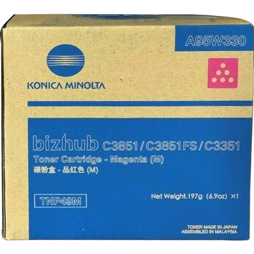 Konica Minolta TNP49M Magenta Toner Cartridge 12K
