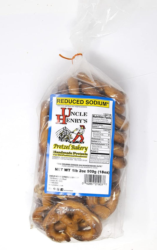Uncle Henry's Reduced Sodium Pretzels 18oz