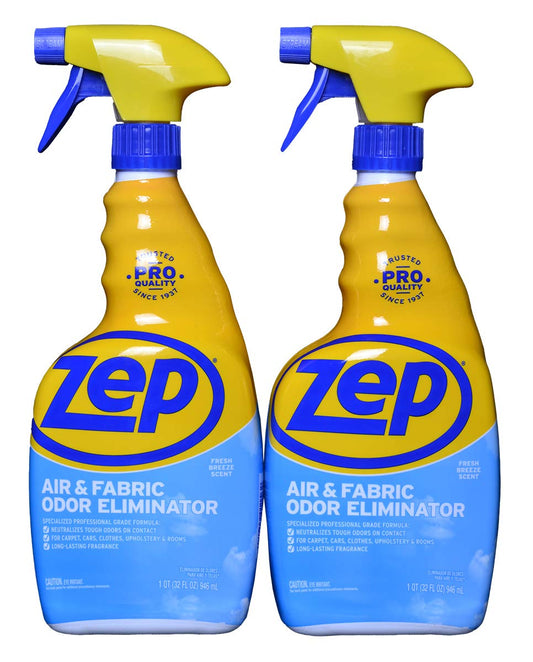 Zep Air & Fabric Odor Eliminator 32 oz Pack of 2 ZUAIR32