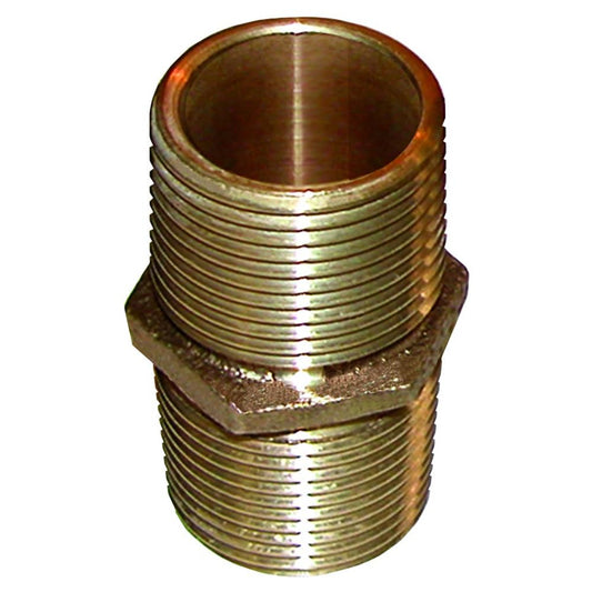GROCO Bronze Pipe Nipple 1-1/4" NPT