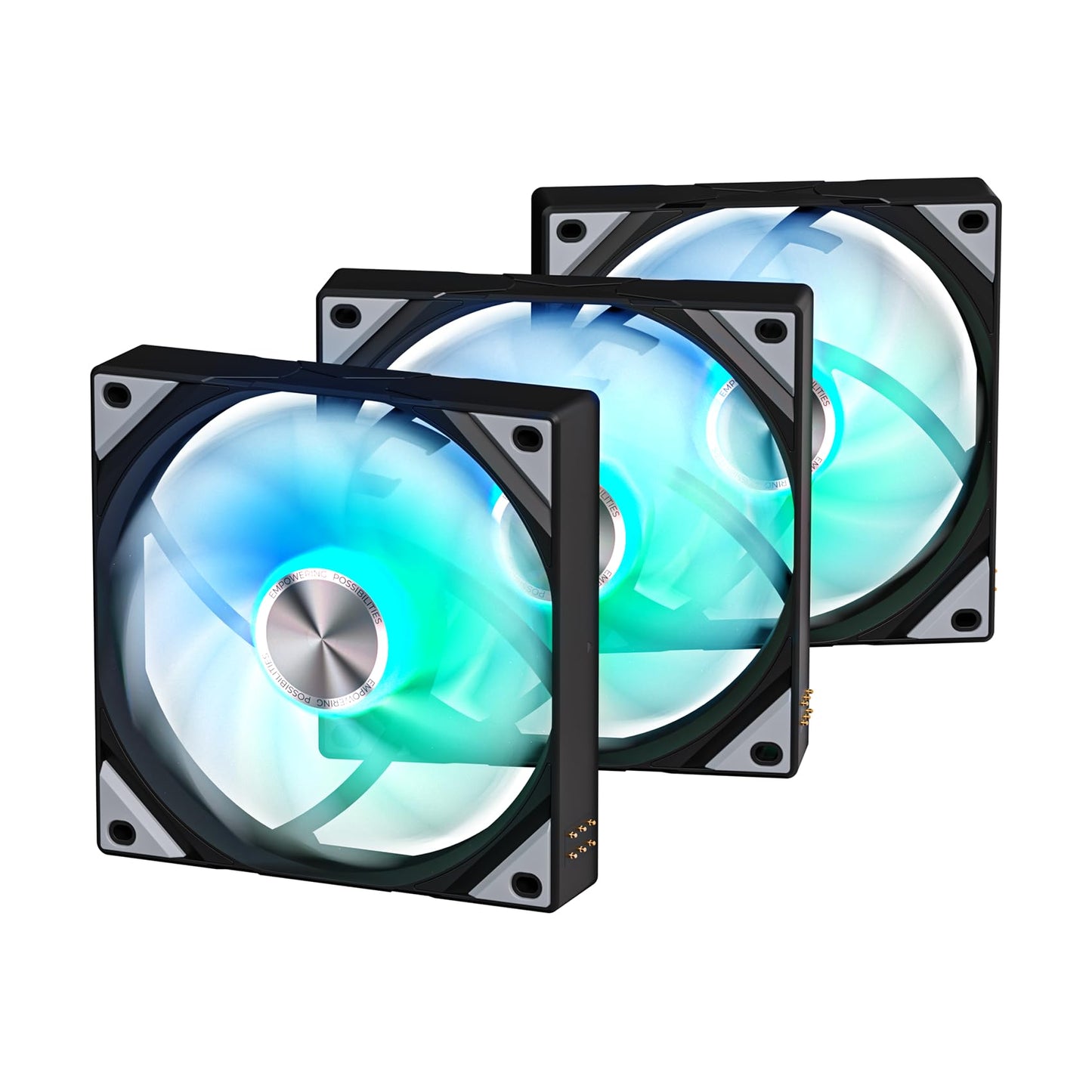 TRYX ROTA SL ARGB 120mm Case Fan 3in1 Pogo-Pin Connection with Magnetic Cable Gen2 ARGB Light Quiet Triple PC Case Fan