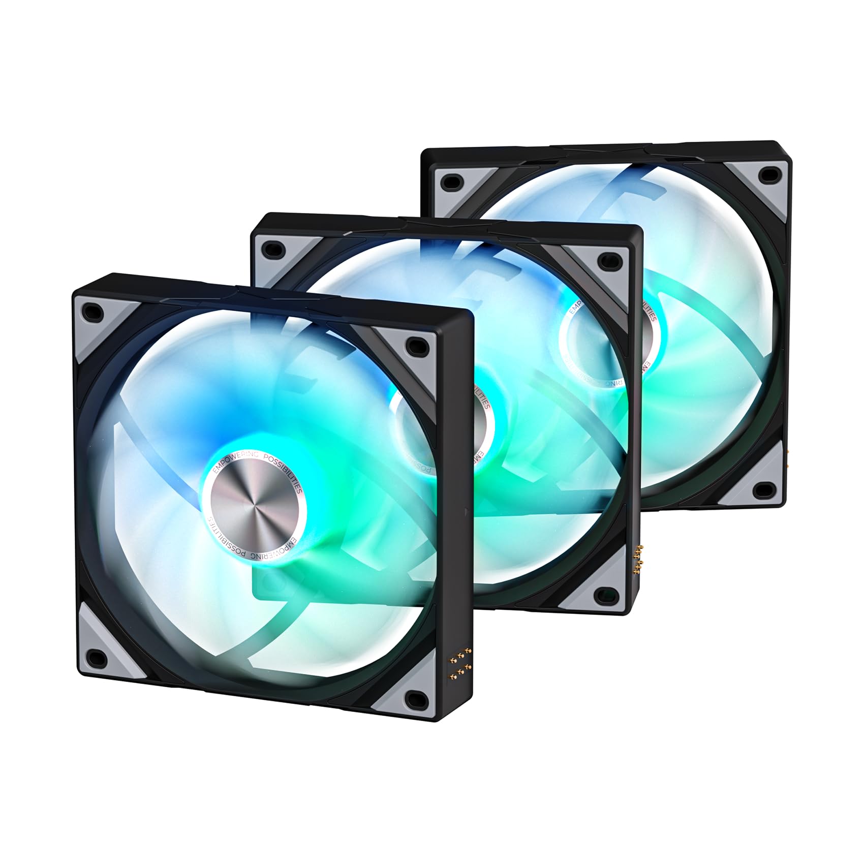 TRYX ROTA SL ARGB 120mm Case Fan 3in1 Pogo-Pin Connection with Magnetic Cable Gen2 ARGB Light Quiet Triple PC Case Fan