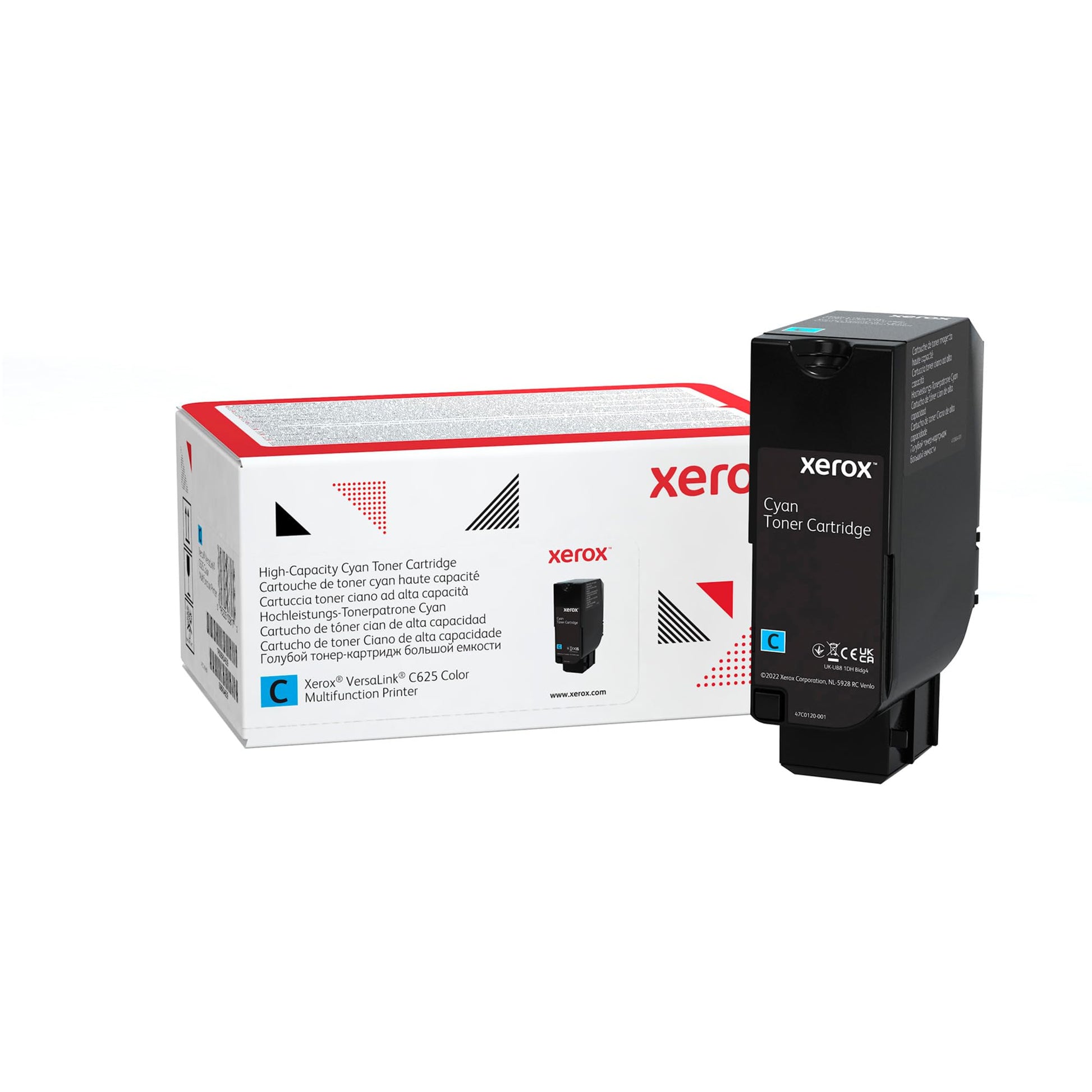 Xerox Genuine VersaLink C625 High Capacity Cyan Toner Cartridge, 16,000 Page Yield, 006R04637