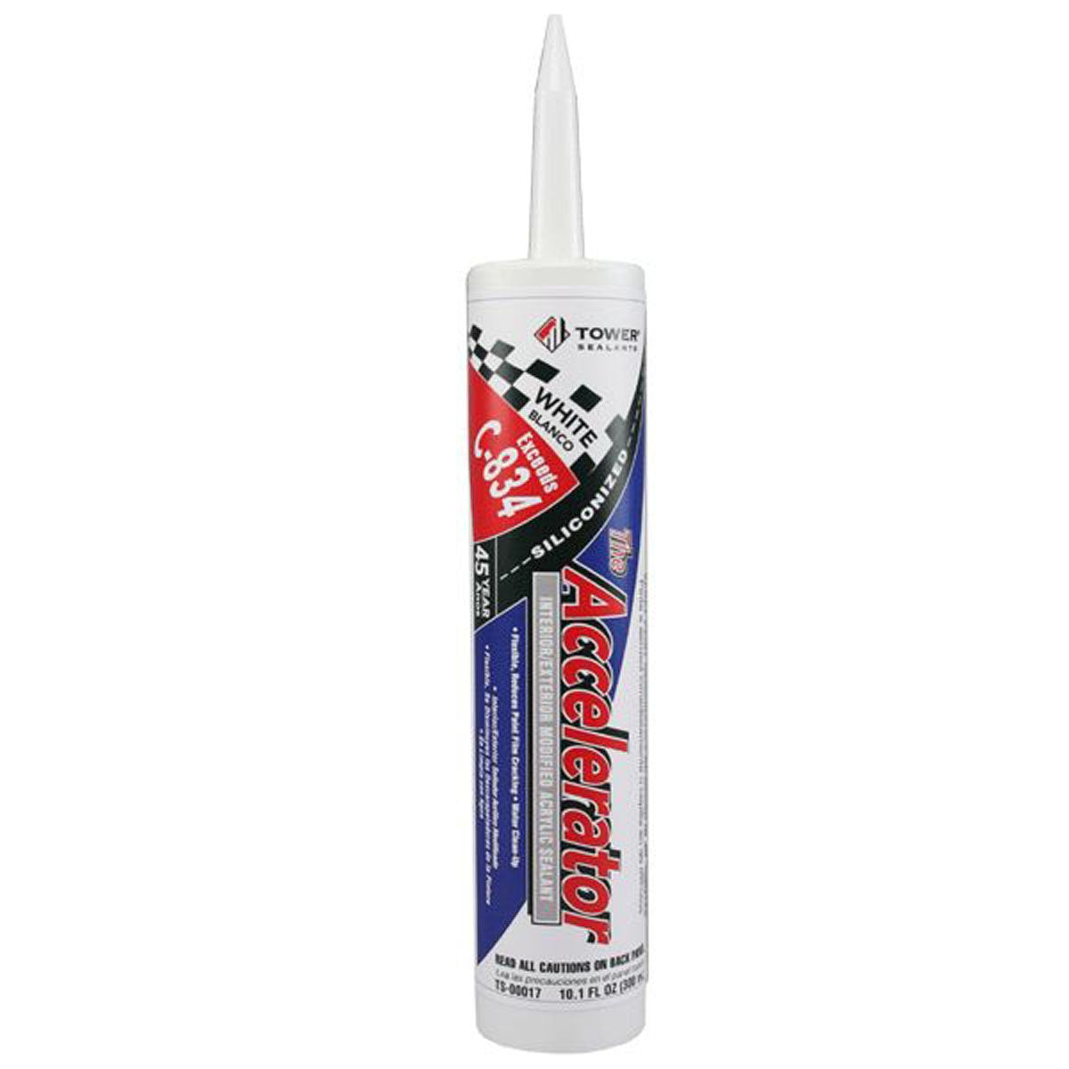 Tower TS-00017 Accelerator Acrylic Silicone Sealant 10.5 oz