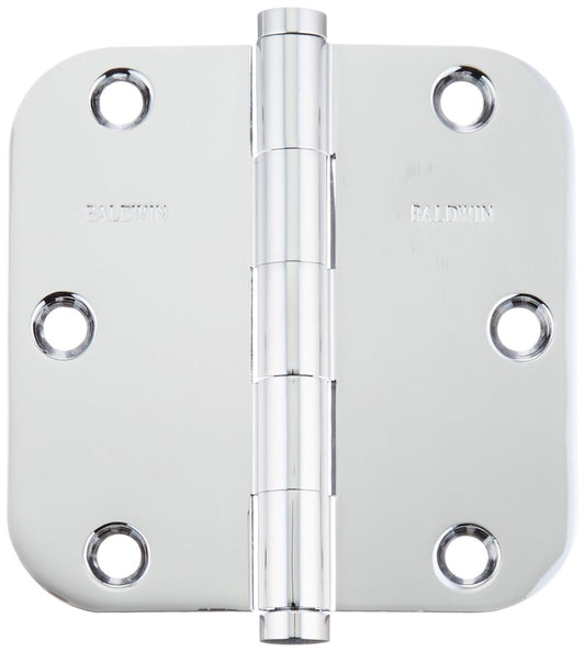 Baldwin 1135260I 0.625" Radius Mortise Hinge, Bright Chrome