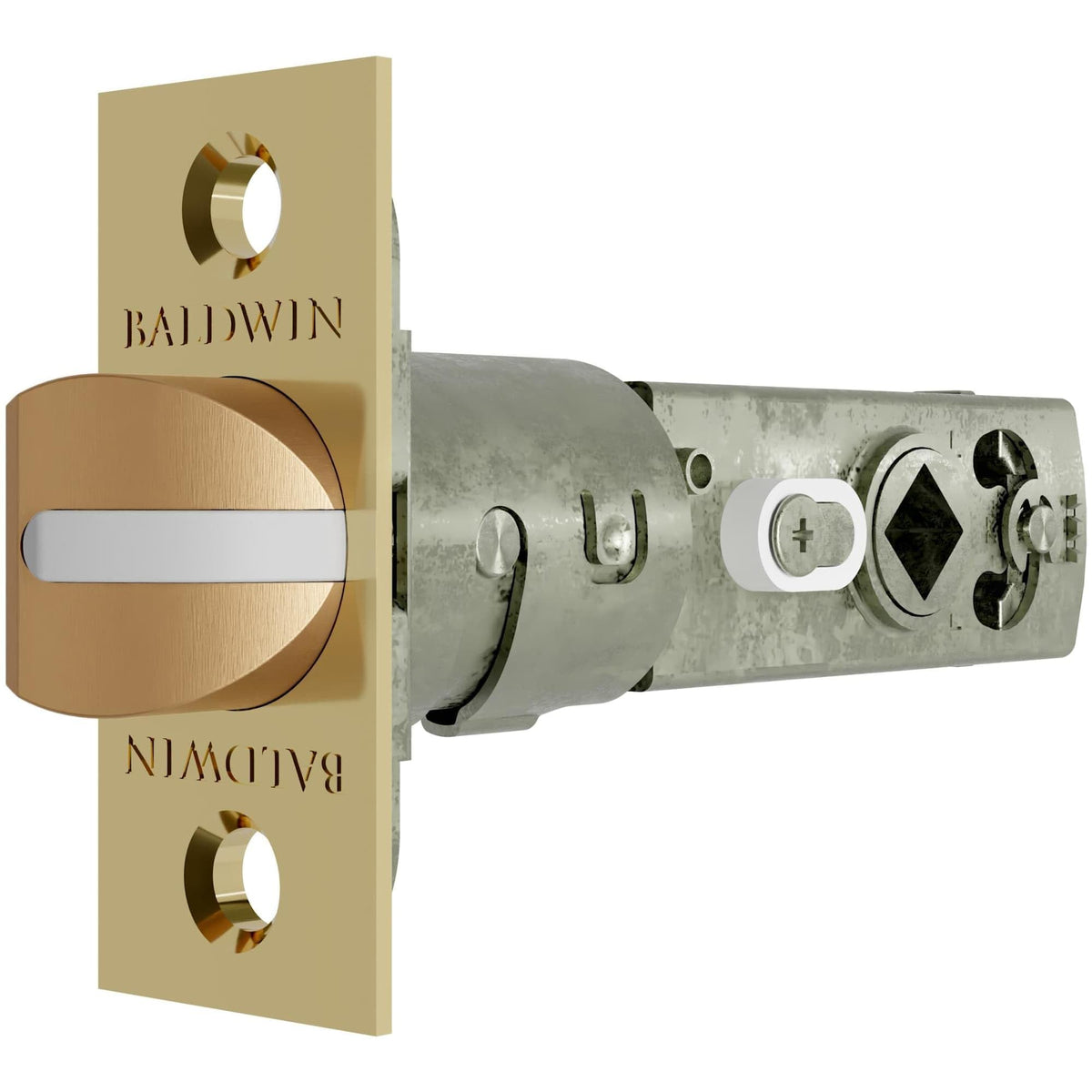 Baldwin 5540.P Estate Privacy Latch, Polished Brass