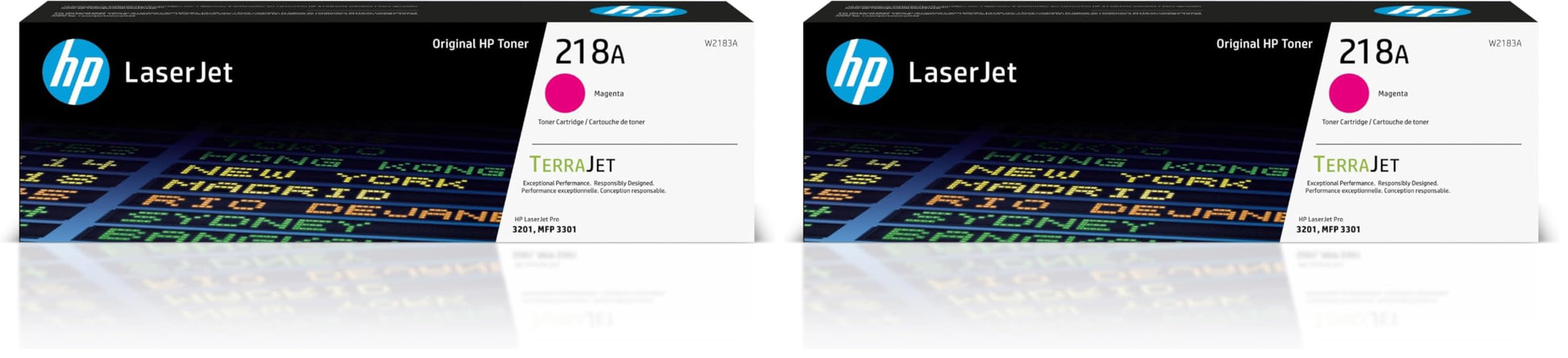 HP 218A Magenta Toner Cartridge | Works with Color LaserJet Pro 3201, MFP 3301 Series | W2183A , (Pack of 2)