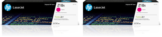 HP 218A Magenta Toner Cartridge | Works with Color LaserJet Pro 3201, MFP 3301 Series | W2183A , (Pack of 2)