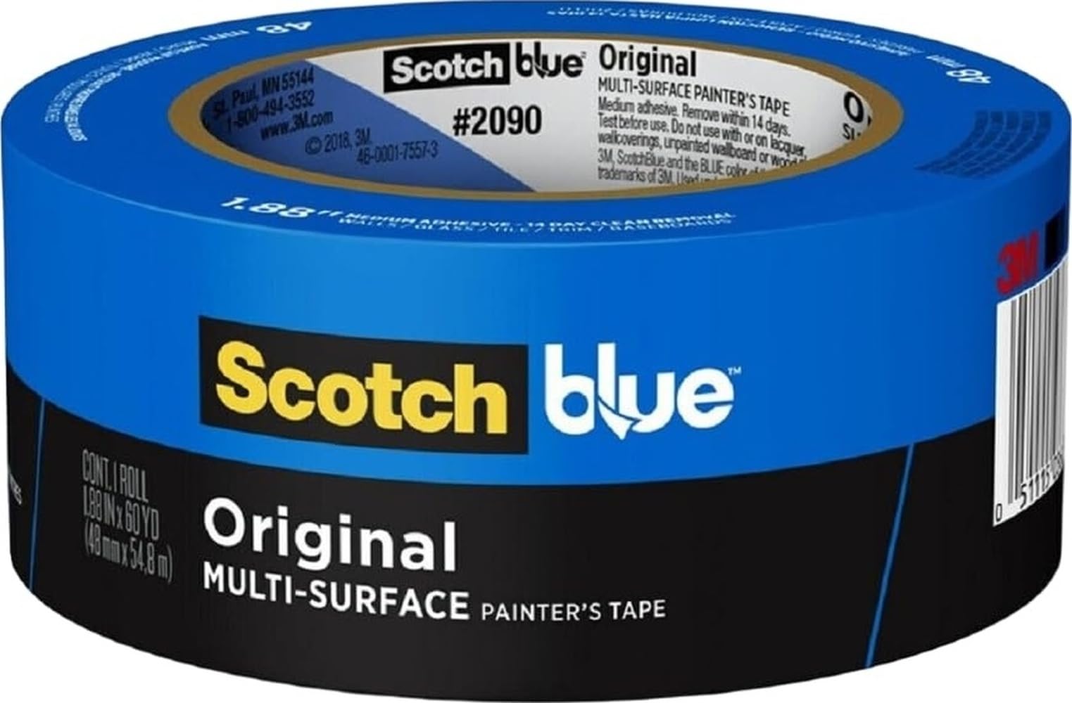 3M 2090-48E 2" Scotch® Safe-Release™ Painters Masking Tape