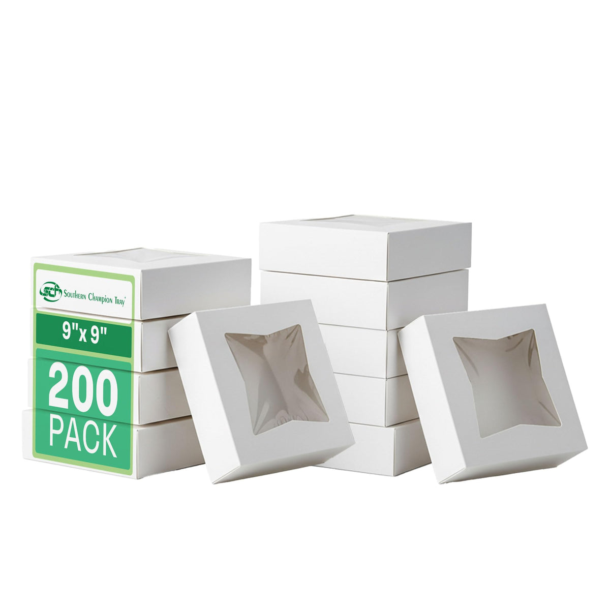 Southern SCT White Window Bakery Box 9x9x2.5 24133