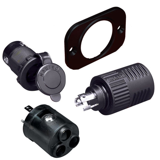 Marinco 12VCP6 ConnectPro 3-Wire Receptacle 6AWG Adapter