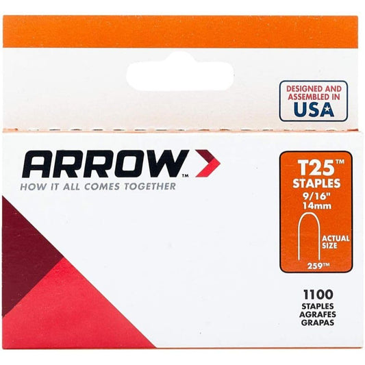 Arrow Fastener 259 9/16" T25 Staples