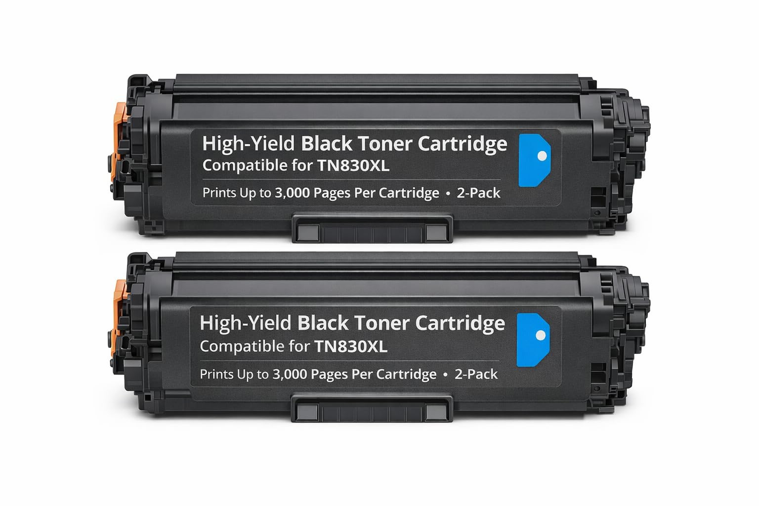 Triplenet Pricing High Yield Black Toner Cartridge 2 Pack – Replacement for TN830XL – Compatible Laser Printer Toner Cartridge – Prints Up to 3,000 Pages Each