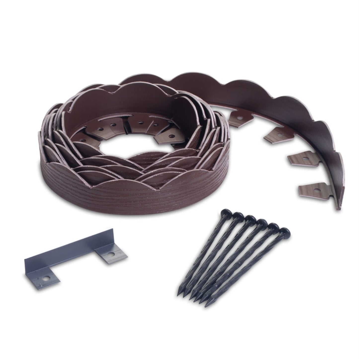 EasyFlex Decorative Landscape Edging Kit, Brown, 20 in