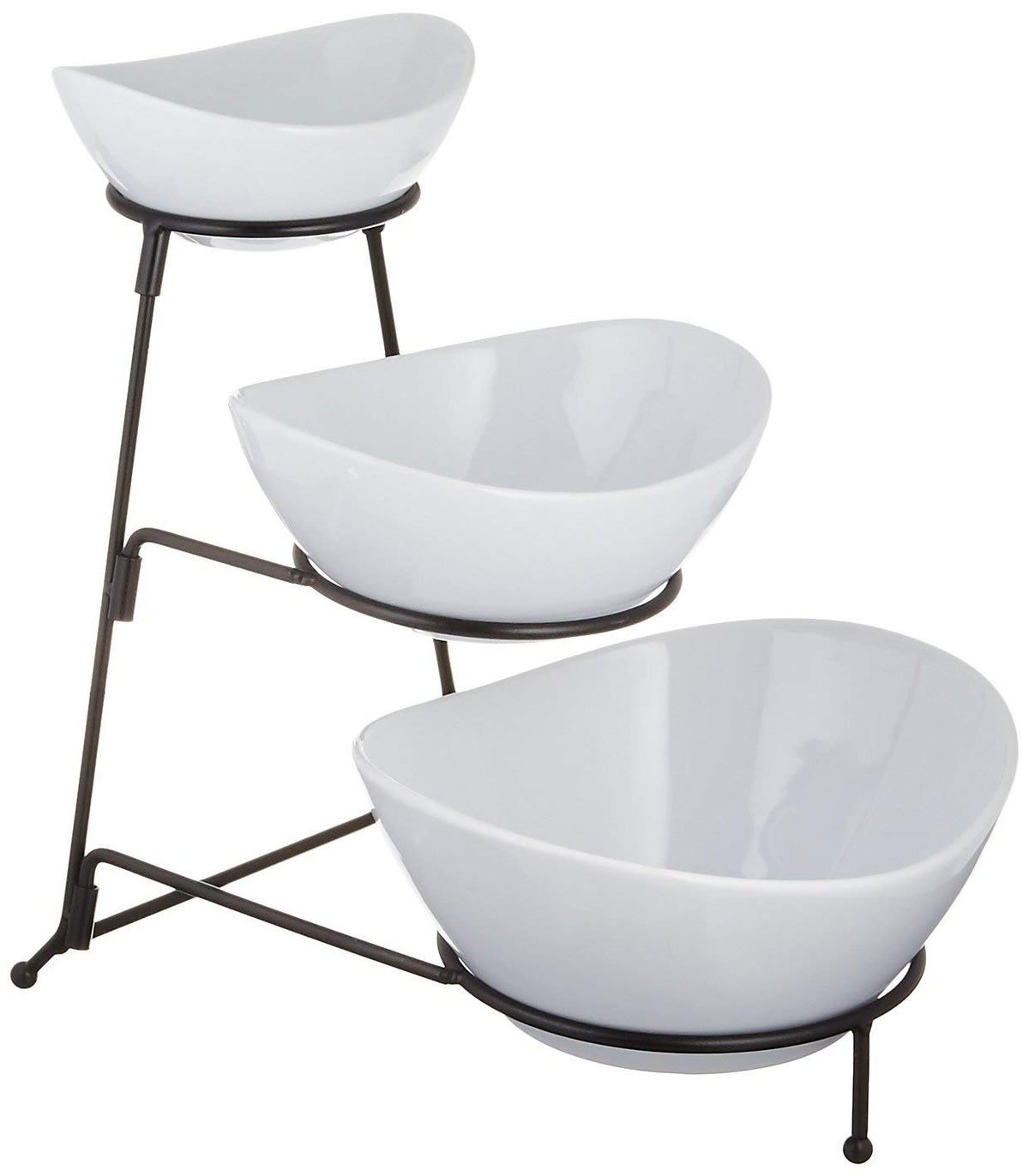 Gibson Elite Gracious Dining 3-Tier Serving Bowl Set 3 cu in