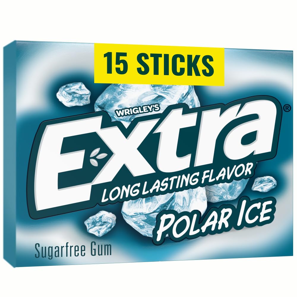 Wrigley EXTRA Polar Ice Sugar Free Gum 15 Sticks