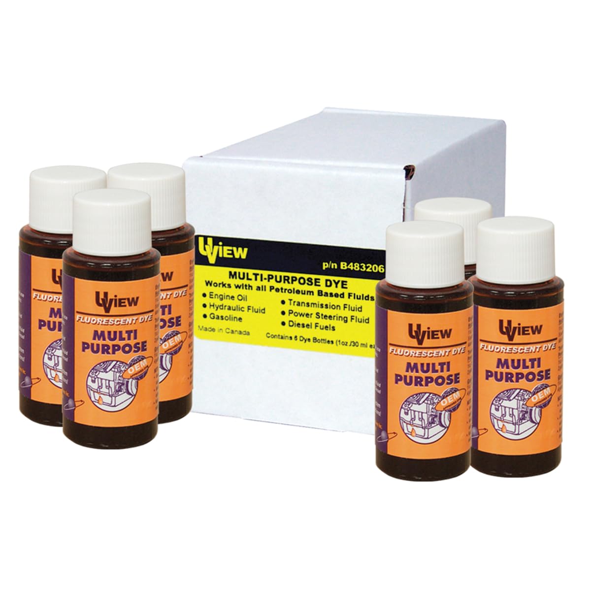 UView Multi Purpose Dye 6 x 1 oz Bottles