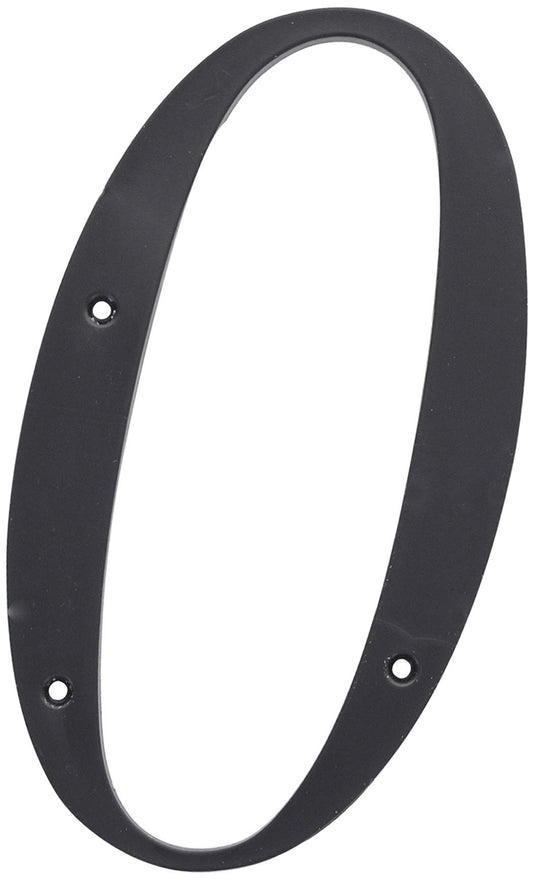Hillman 847374 Black House Number 0, 6-Inch Nail Plastic