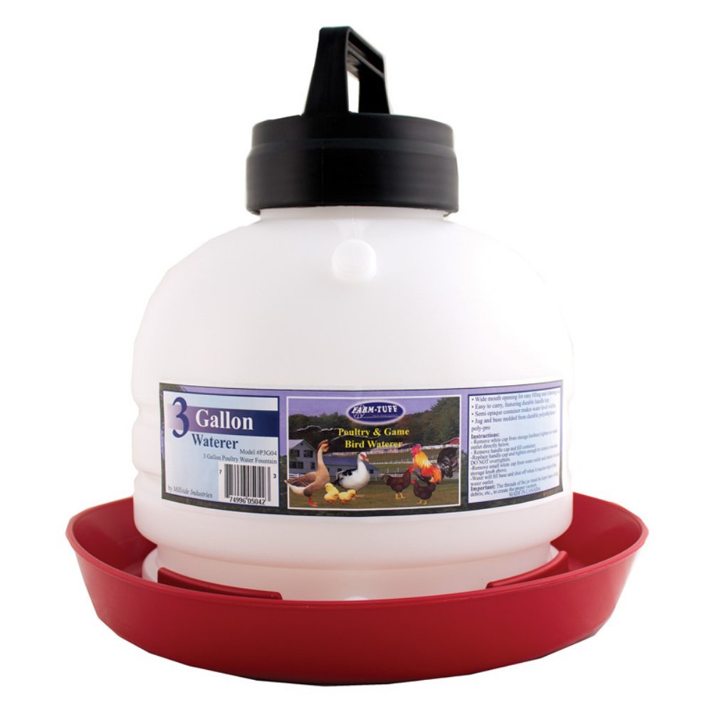 FARMTUFF Hanging Chicken Waterer 3 Gallon