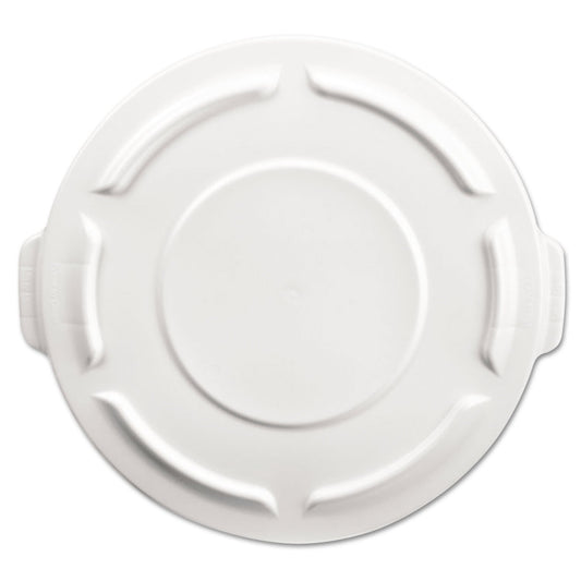 Rubbermaid Brute Round Flat Top Lid 1.8" x 19.88" White