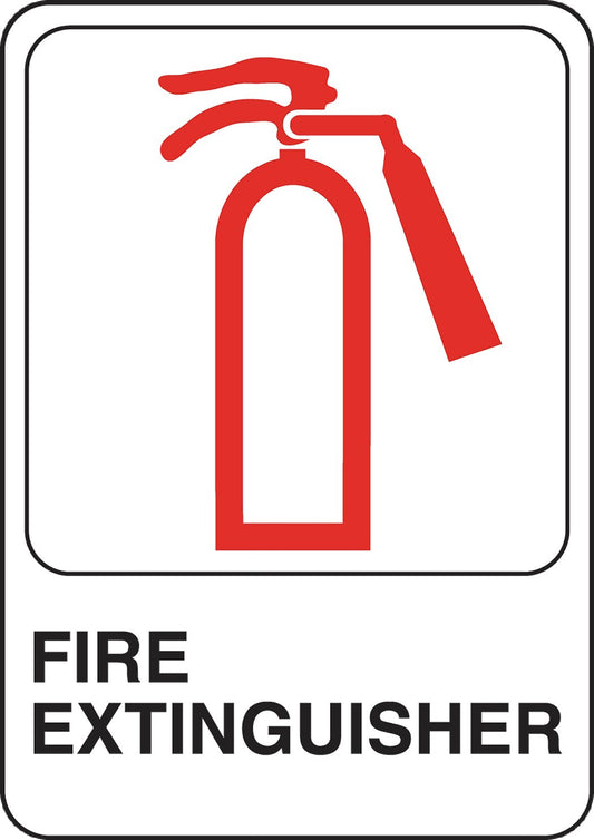 Hillman Fire Extinguisher Self-Adhesive Sign 5x7" 847114