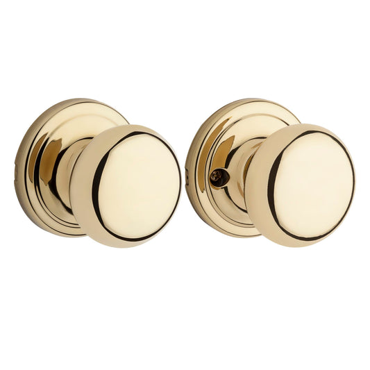 Kwikset Hancock 720H Passage Door Knob - Polished Brass