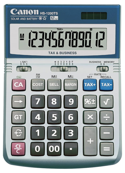 Canon HS-1200TS 12-Digit Calculator Silver