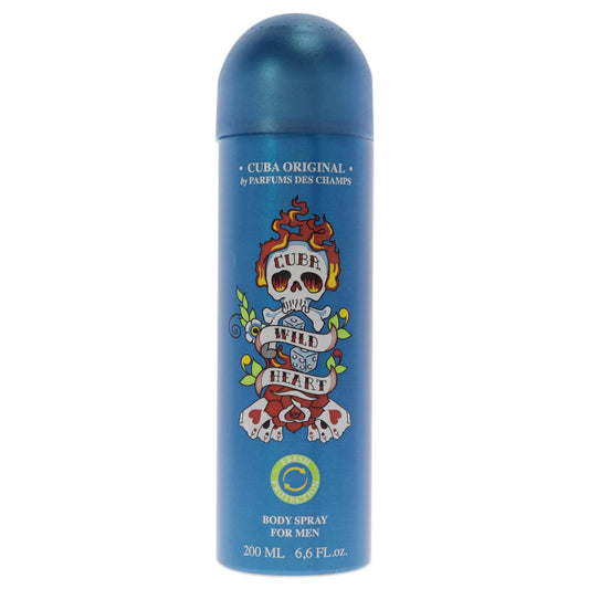 Cuba Original Wild Heart Men Body Spray 6.6 oz