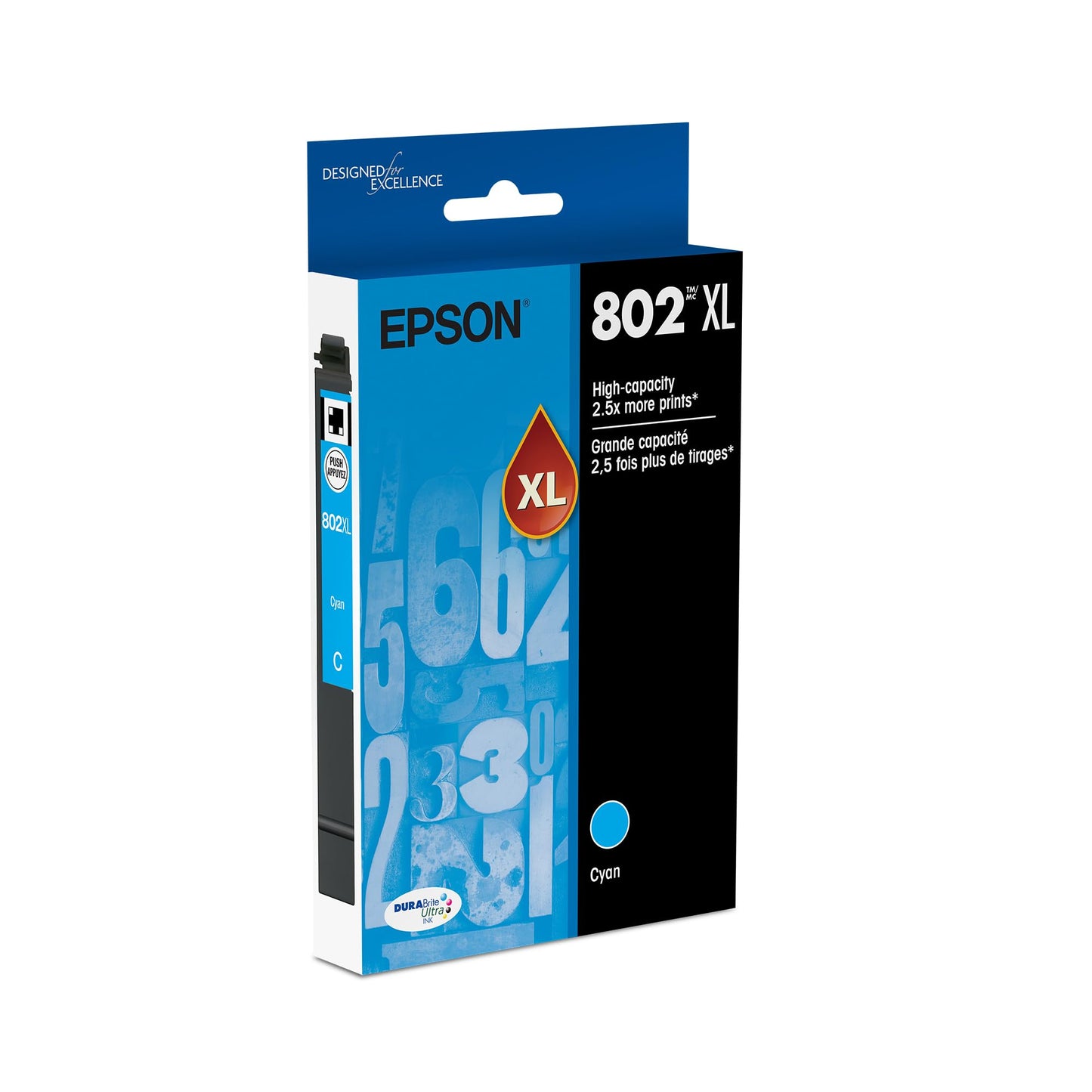 EPSON 802XL DURABrite Ultra Cyan Ink Cartridge