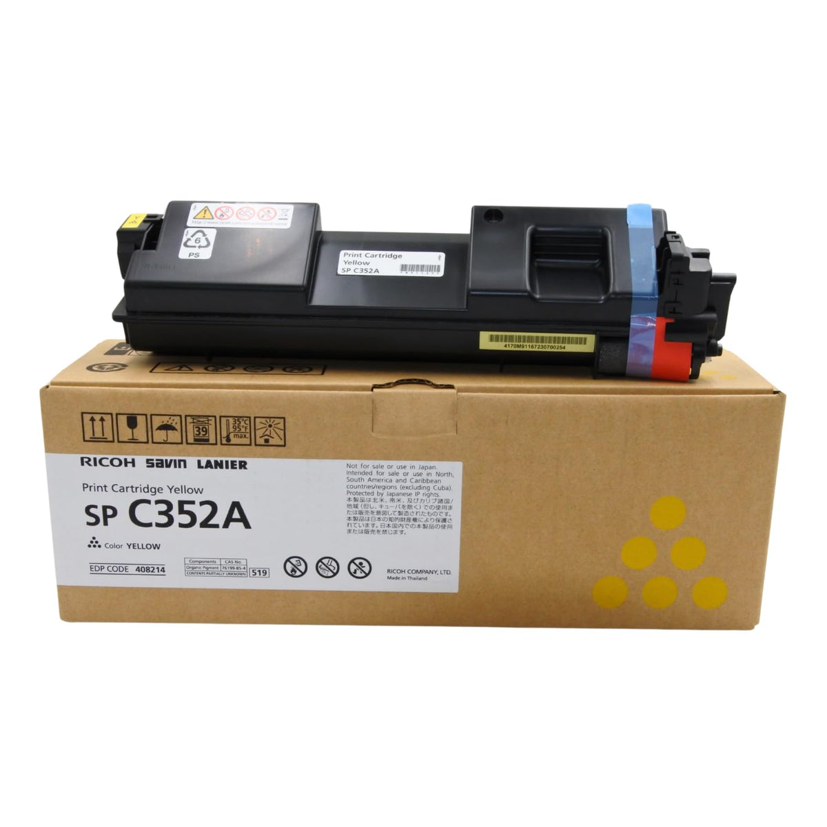 Ricoh 408214 Yellow Toner Cartridge