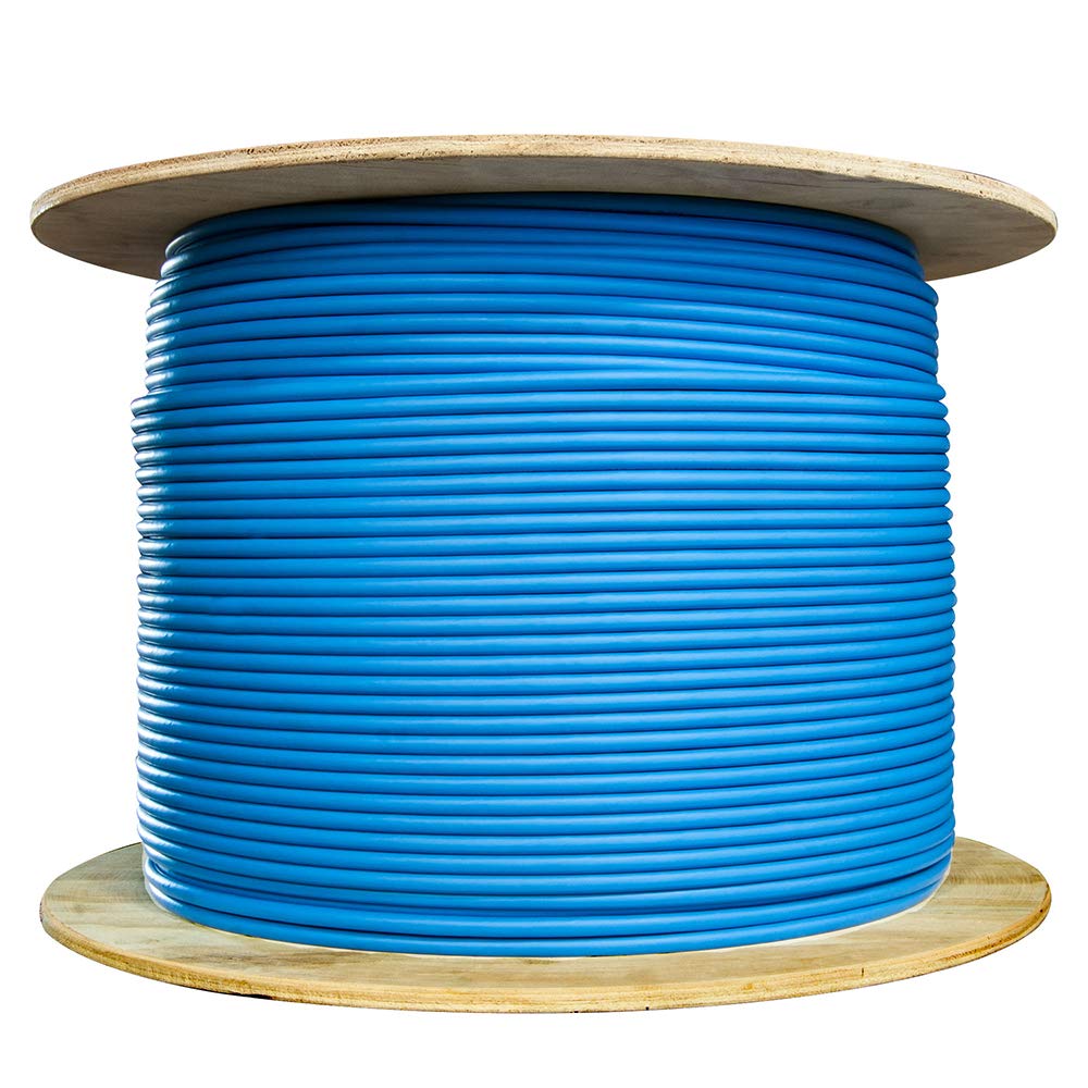 CableWholesale Cat6a Ethernet Cable 1000ft Blue