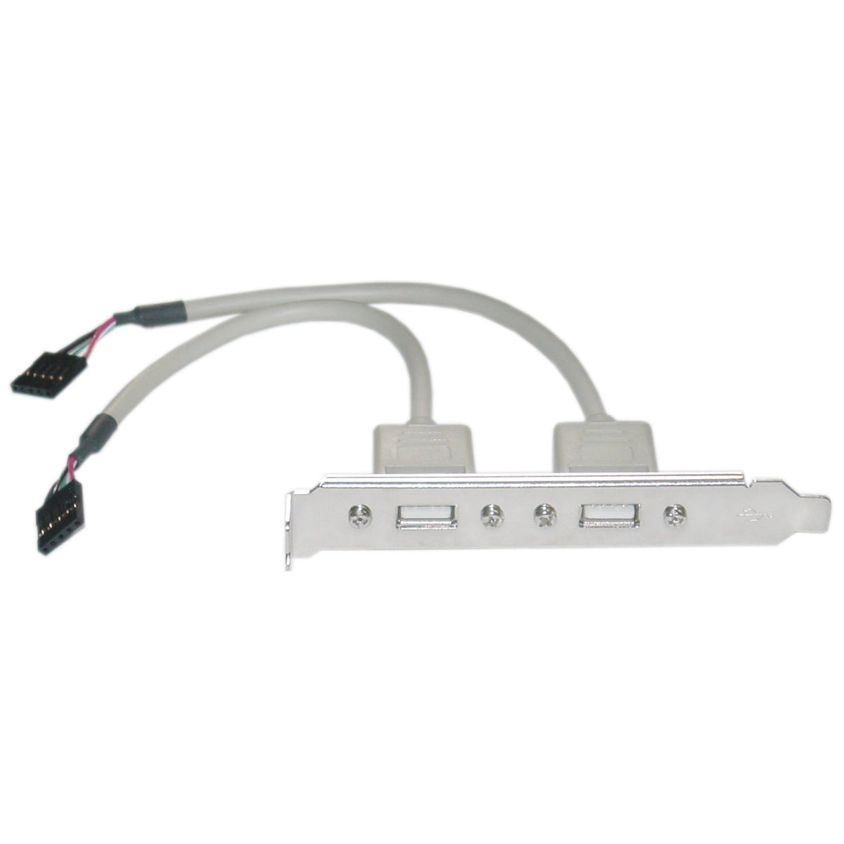 CableWholesale USB PC Expansion Slot Cover Dual Port