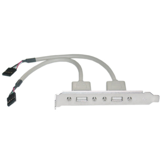CableWholesale USB PC Expansion Slot Cover Dual Port