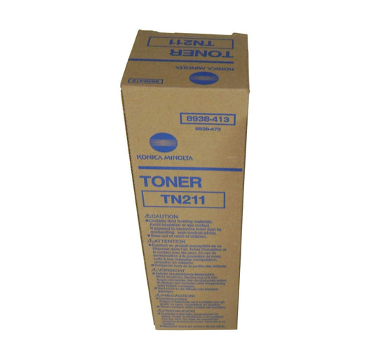 Konica Minolta 8938-413 BRAND TN-211 BLACK TONER FOR BIZHUB C200 AVG YIELD 17500 PAGES AT 5 % COV