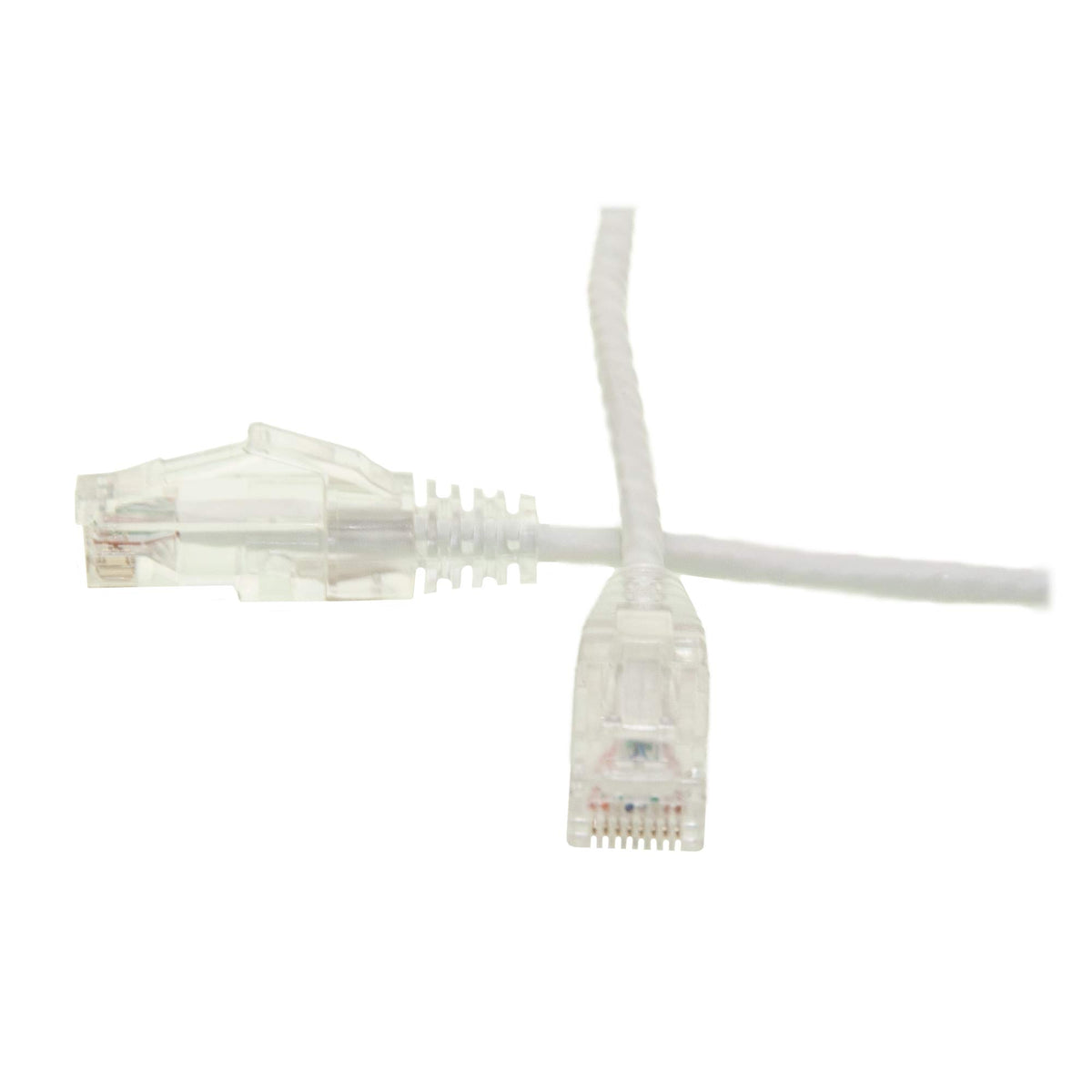CableWholesale Cat6 White Slim Ethernet Patch Cable 10ft