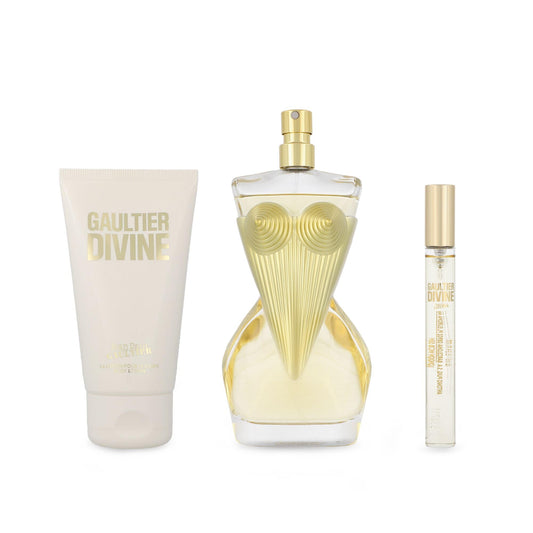 Gaultier Divine by Jean Paul Gaultier for Women - 3 Pc Gift Set 3.4oz EDP Spray, 0.3oz EDP Spray Mini, 2.5oz Body Lotion