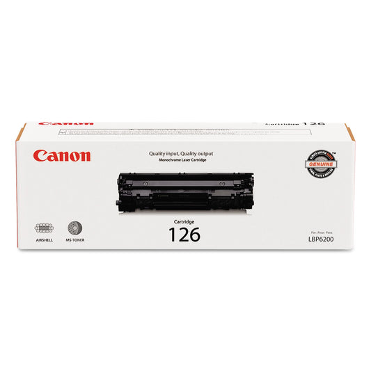 Canon 3483B001 (126) Toner Cartridge, Black - in Retail Packaging