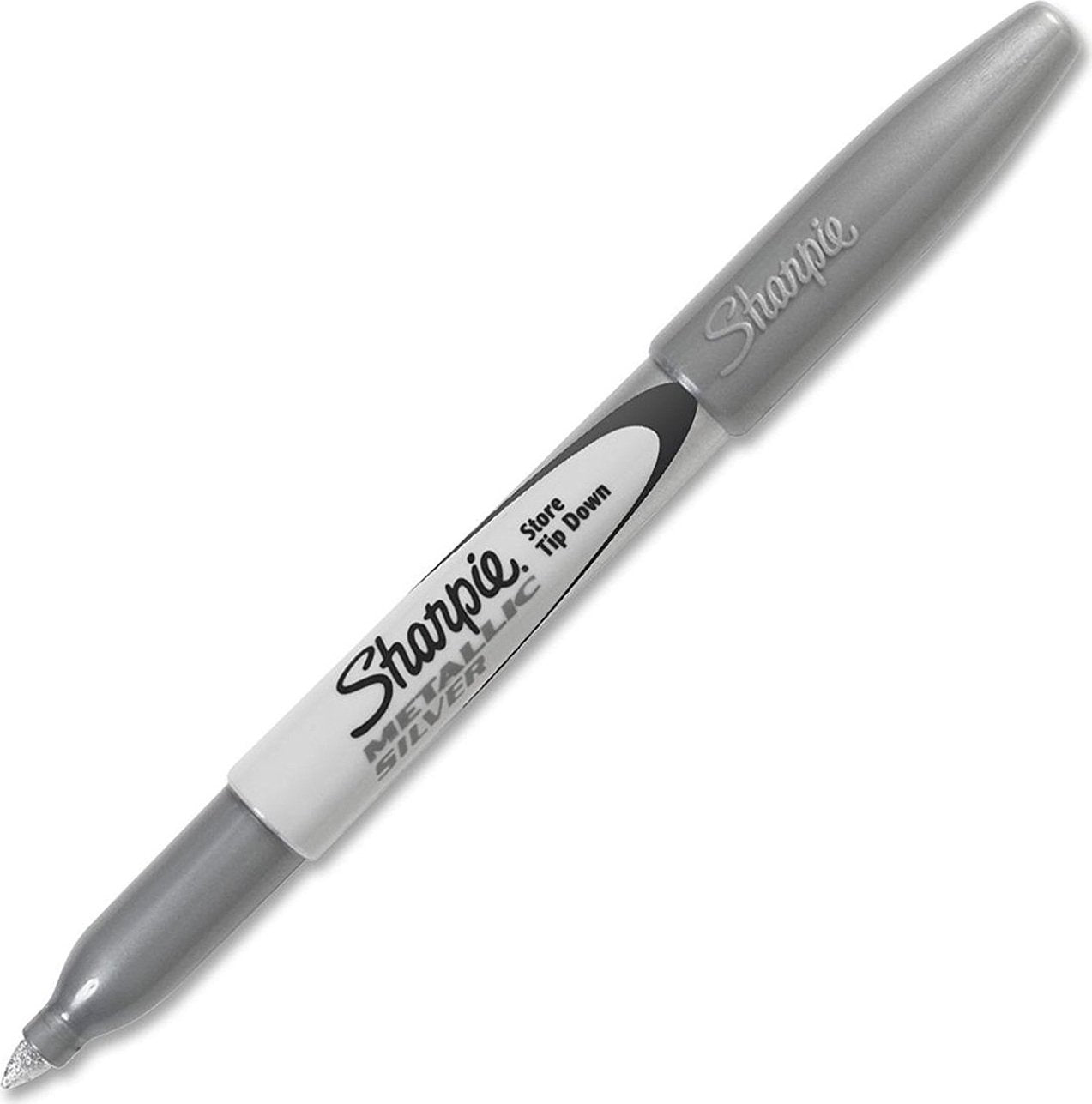 Sharpie Fine Point Permanent Markers, Metallic Silver