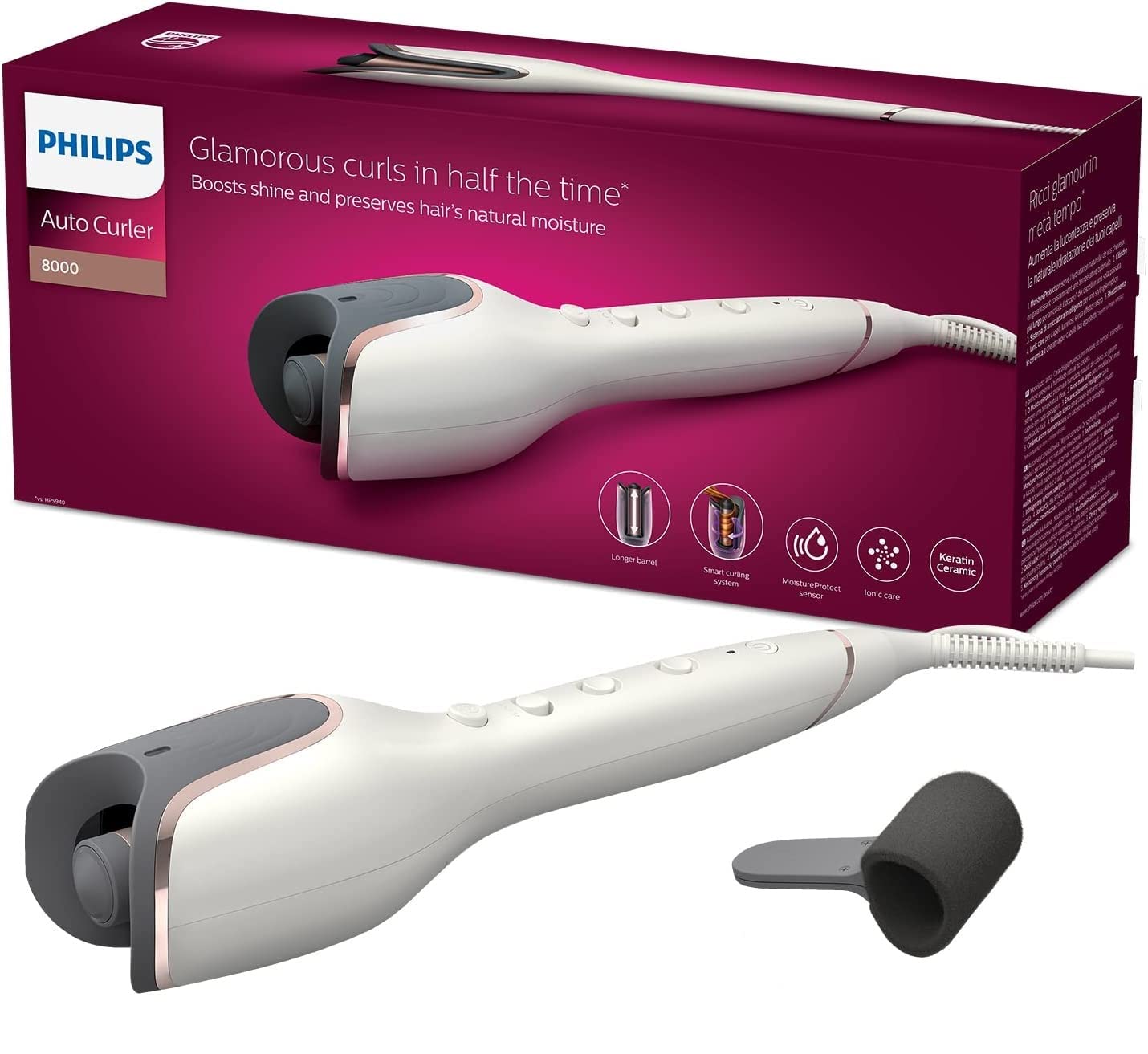 Philips MoistureProtect Auto Curler BHB878/00