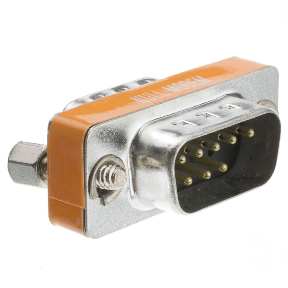 CableWholesale Mini Null Modem Adapter DB9 Male/Male