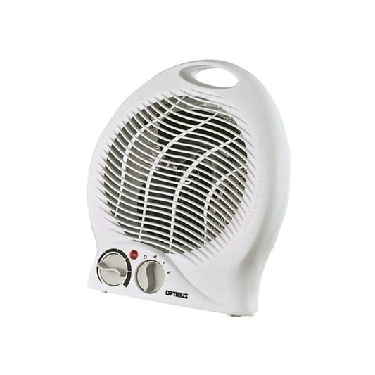 Optimus H-1322 Portable 2-Speed Fan Heater, White