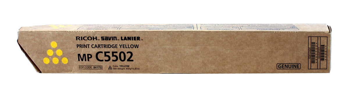 Ricoh MPC4502 Yellow Toner Cartridge 841752
