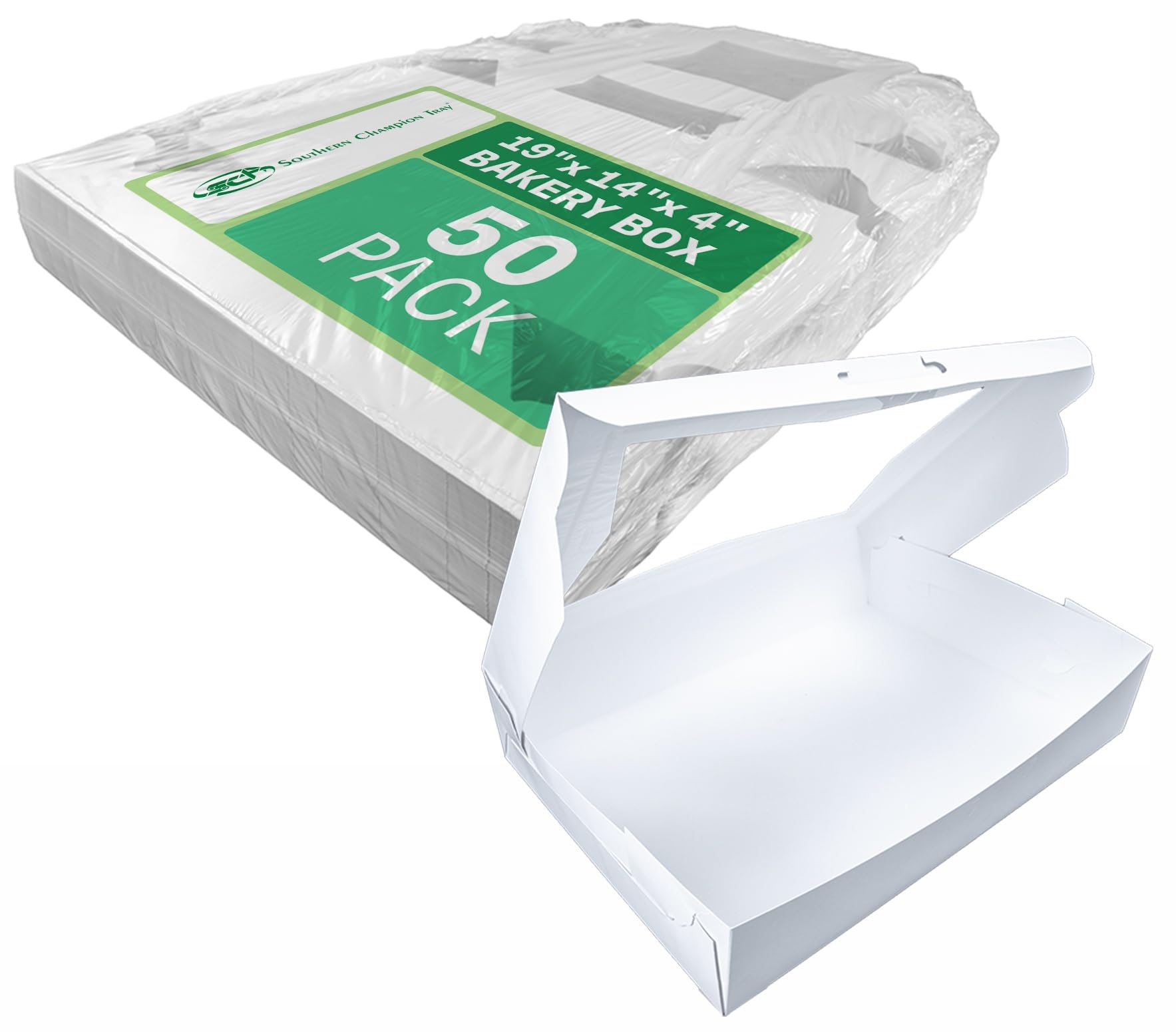 Southern Champion Tray 23133 Window Bakery Box 19x14x4 in, 50 Pack