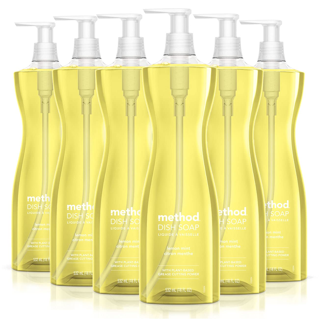 Method Gel Dish Soap Lemon Mint 18 fl oz (6 Pack)