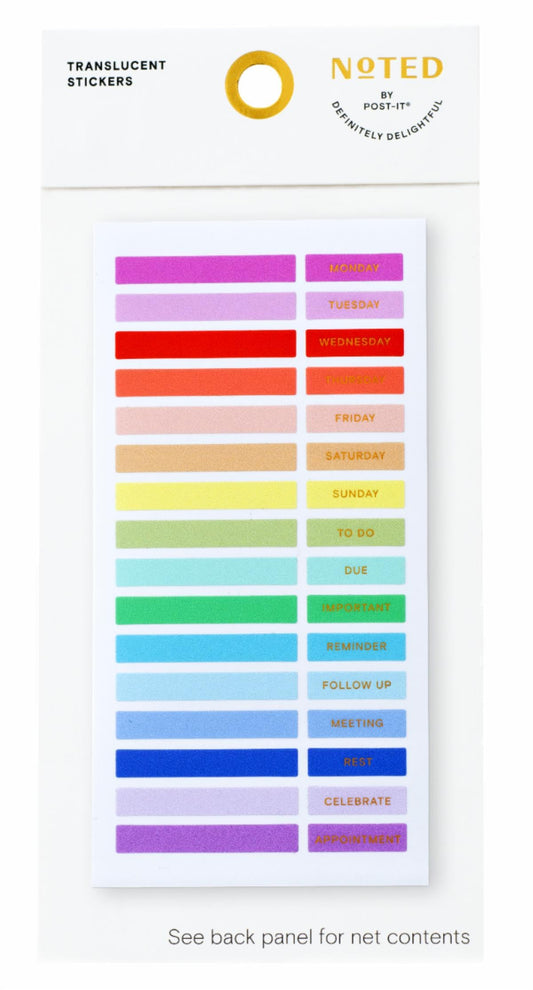 3M Post-it Translucent Stickers NTD9-TS-1