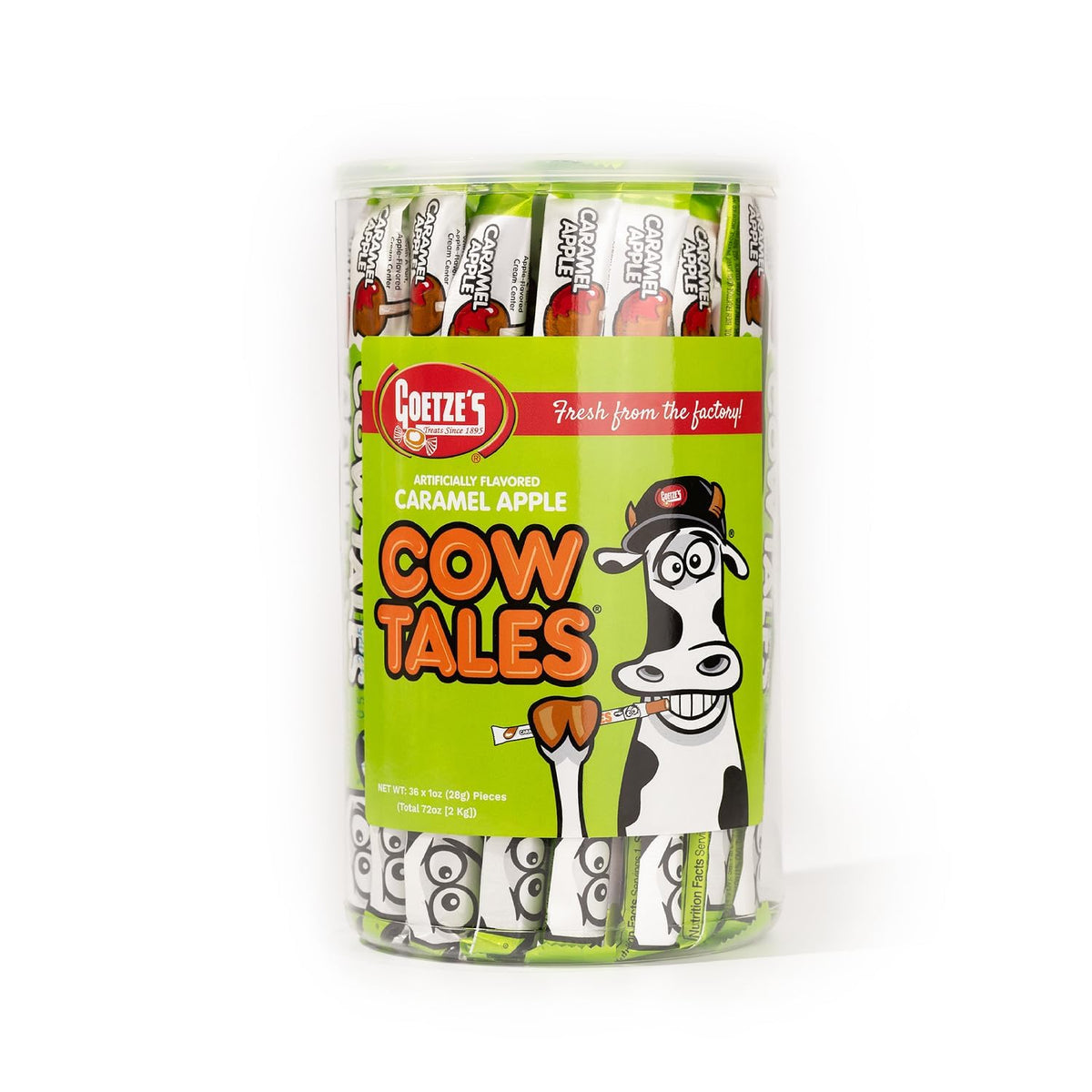 Goetze's Caramel Apple Cow Tales 2.25 lb Canister