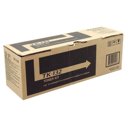 Kyocera TK-132 Black Toner Cartridge for FS-1300D/FS-1350DN