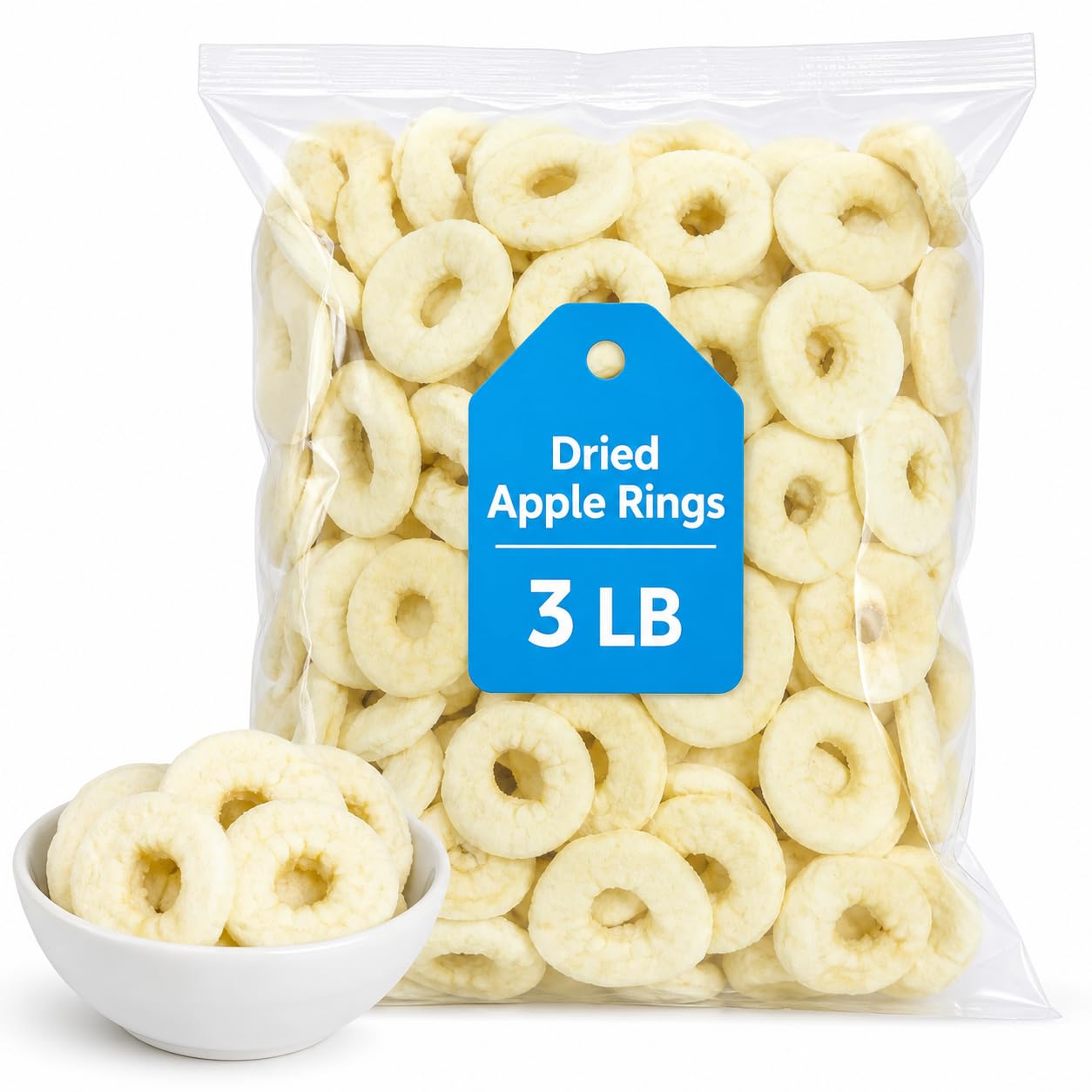 Imported Dried Apple Rings 3 lb