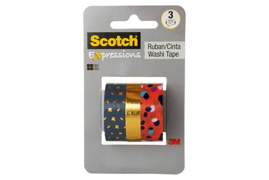 3M Scotch Expressions Washi Tape 3 Rolls (C1017-3-P30)