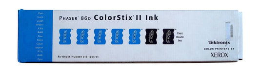 Tektronix 5-Pack Cyan + 2free Black Colorstixii Ink Phaser 860